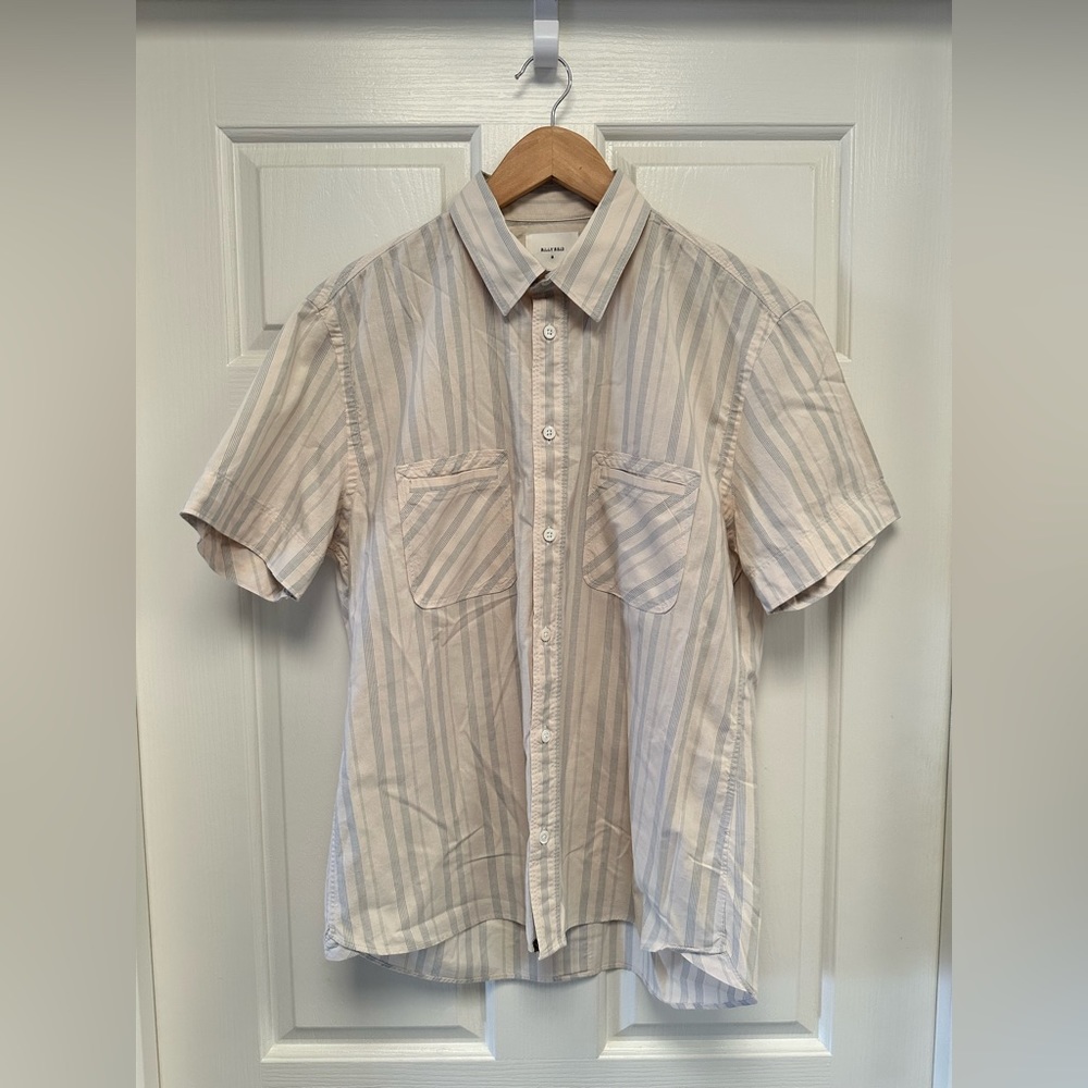 Billy Reid Men’s Short Sleeve Button Up Shirt - in size medium